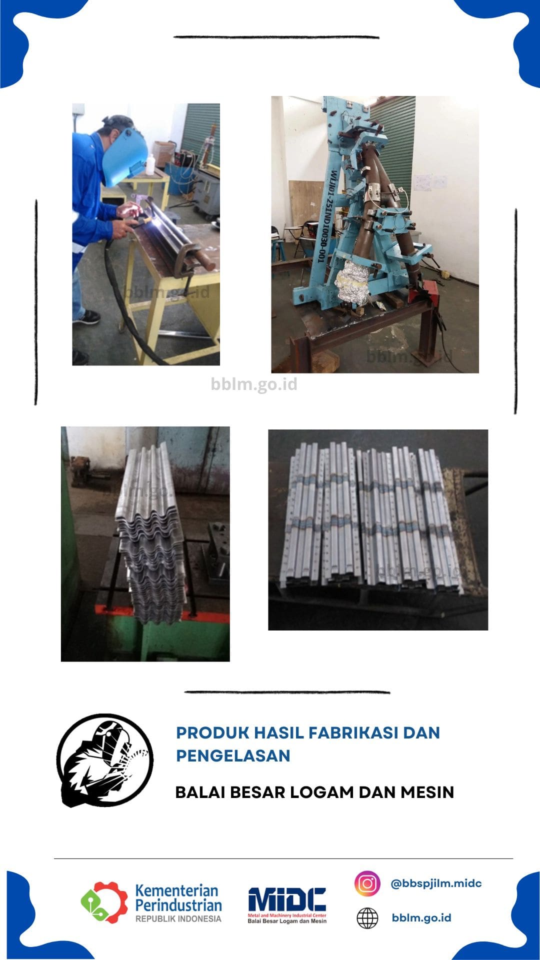 Hasil Produk Layanan Fabrikasi dan Pengelasan